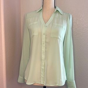 Express portofino shirt mint green xs minor wear